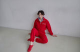 AWY Red Fleece Joggers