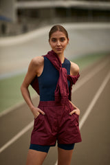 Burgundy sports shorts