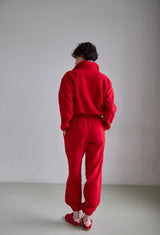 AWY Red Fleece Joggers