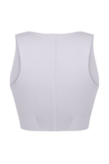 Grey Zipper Top